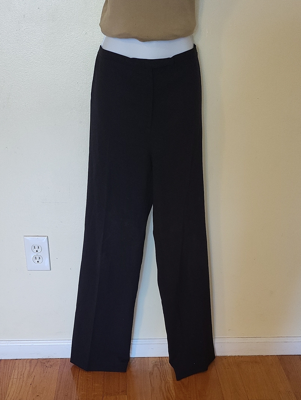 Ann Taylor Black Wide-Leg Dress Trousers